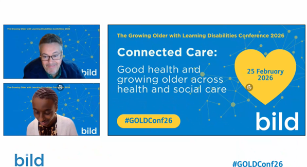 David Harling and Aisha Edwards chairing the GOLD Conference 2026